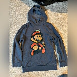 Super Mario/Luigi Sequin Hoodie - Black